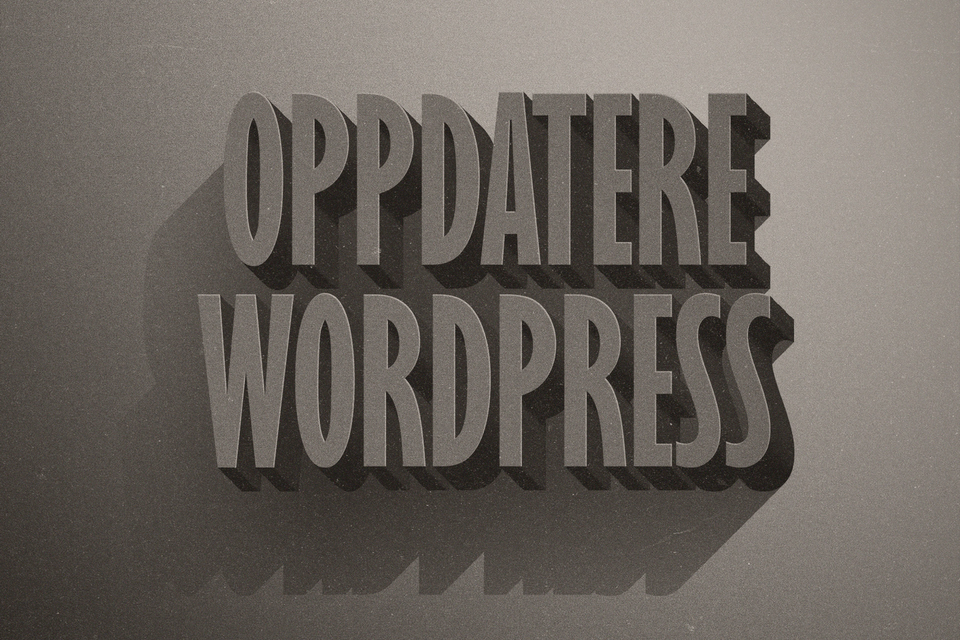 Oppdatere WordPress